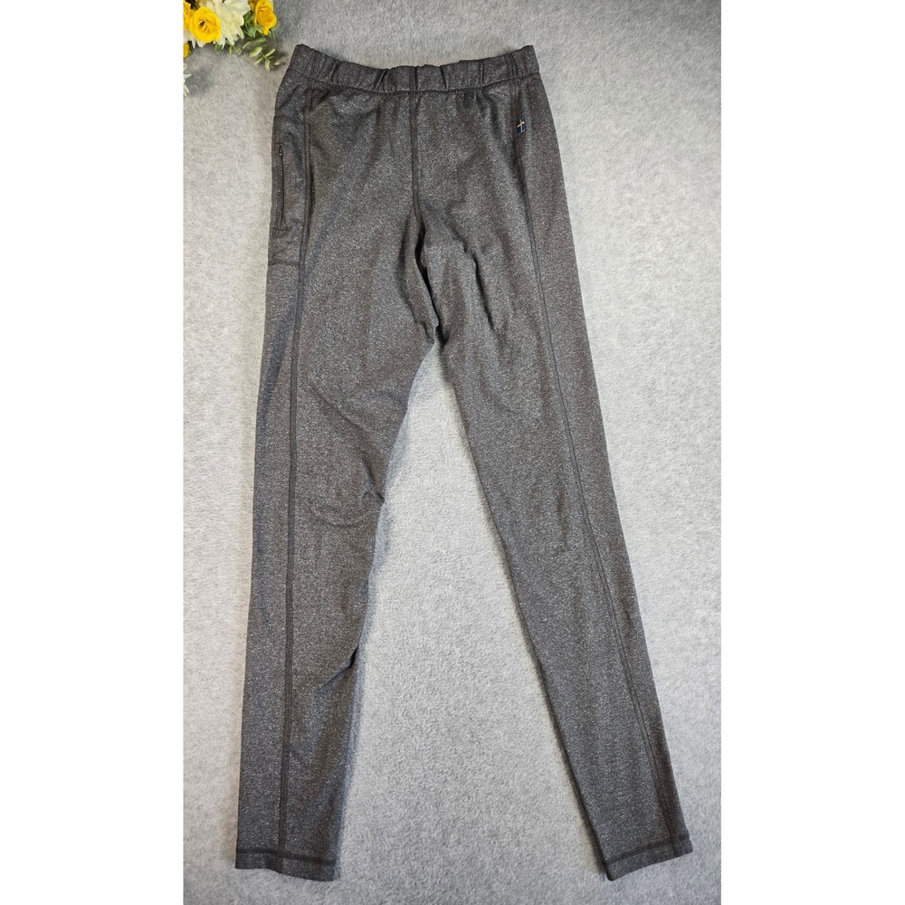 Fjallraven Soft Trekking Tights Womens XS Gray Heathered Leggings Hiking Pants